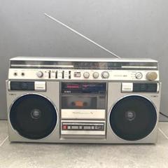 AIWA 】 アイワ CS-J60 ラジカセ 昭和レトロ 通電OK ジャンク