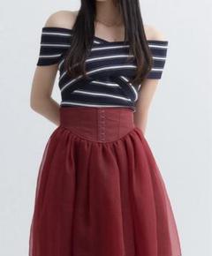 eimy istoire オフショルリブニットトップス