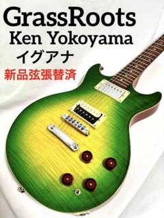 【新品弦張替済】GrassRoots エレキギター 横山健 イグアナ 新品弦張替済】GrassRoots エレキギター 横山健 イグアナ - メルカリ