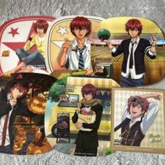 テニプリ 丸井ブン太 くつろぎコレクション ステッカー５枚+ミニ色紙セット