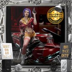 PINK GIRL フィギュア ガレージキット ガレージキット 1/12 Faye Bike 美少女 フィギュア 未塗装未組立
