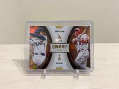 【ぴっくらぽん25シリ】大谷翔平/トラウト試合着用ユニ&バット 2024 topps 3XMVP 大谷翔平 マイクトラウト コンボフォイルパラレル25