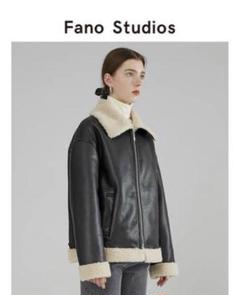 【在庫処分大特価!!】 3日間限定価格】Fano メルカリ - ボアライダースジャケット studious ジャケット・アウター