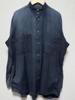 GAULTIER HOMME 背面アップリケ開襟シャツ 黒 48 GAULTIER HOMME 背面アップリケ開襟シャツ 黒 48