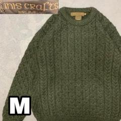 HC313 【アイルランド製・90s】 inis crafts ウールニット
