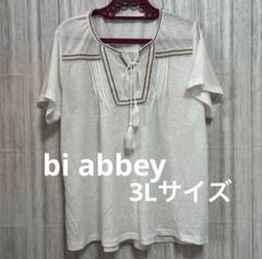 【⭐️bi abbey★ 3Lサイズ★半袖チュニック★ゆったり大きめ】