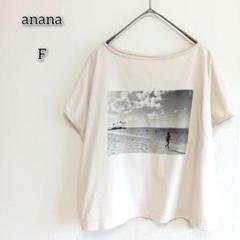アナナ 【F】 トップス Tシャツ カットソー グラフィック 日本製 白 春夏