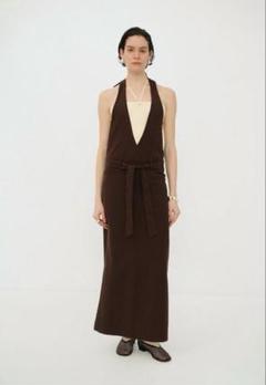 CLANE HALTERNECK LOWWAISTONEPIECE ブラウン　2 CLANE(クラネ)｜HALTER NECK LOW WAIST ONEPIECE/ワンピース