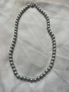 シルバー パール ネックレス 約50cm