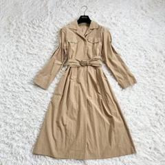 【着用5.6回】AMACA ベルテッド♡コットンシャツワンピース　ウォッシャブル