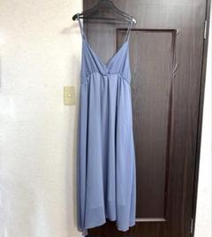 キャミワンピ 水色 キャミソール ワンピース