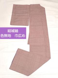 美品未着用 正絹 袷 着物“イチョウ並木を歩く秋のひと時”色無地 S-94