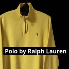 90s Polo by Ralph Lauren ハーフジップ スウェット L