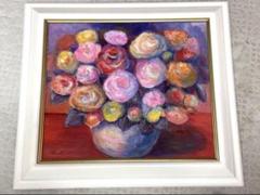 油彩画 花瓶に入った花 Totsu 油彩画 花瓶に入った花 Totsu