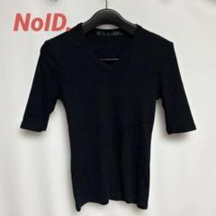 NoID./ノーアイディー Vネック 五分袖 カットソー