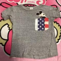 デニムダンガリー　ミッキーマウス Tシャッ　140