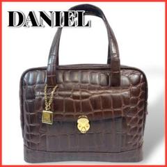 DANIEL ダニエル クロコダイル革 ハンドバッグ エキゾチックレザー 金具