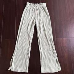 サイドスリット リブパンツ　 ライトグリーン　サイズ9 134㎝