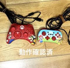 ニンテンドースイッチ　ホリ　コントローラー　マリオカラー