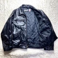 ショット 90s 44size レザーライダースジャケット ロック 634 本革