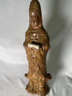 1834❣️ 観音菩薩像  陶芸　仏像　唐津焼  希少 1834❣️ 観音菩薩像 陶芸 仏像 唐津焼 希少 - メルカリ