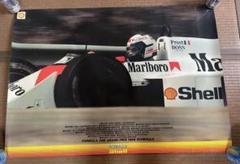 F1 ポスター マクラーレン アラン・プロスト 昭和シェル石油 F1 ポスター マクラーレン アラン・プロスト 昭和シェル石油