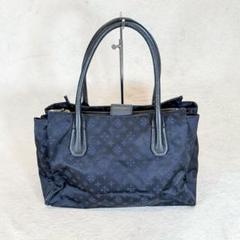 美品 ラシット トートバッグ モノグラム 肩掛け ナイロン レザー グレー russet ラシット モノグラム ナイロン ショルダーバッグ