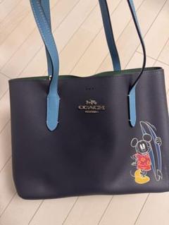 極美品　コーチ　COACH　トートバッグ　ミッキー　ディズニーコラボ　A4 限定 COACH ディズニー コラボ トートバッグ A4収納 ミッキーマウス