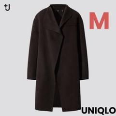 UNIQLO+J ノーカラーコート ジルサンダーコラボ カシミヤ混 大きいサイズ J】カシミヤノーカラーコート 大人女子 コーデ&レビュー