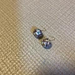 ハンドメイド ごてんまりピアス　秋田　由利本荘　ごてんまり
