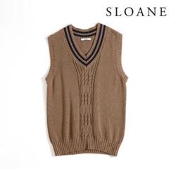 【新品タグ付き】 SLOANE 半袖コットンニット 楽天市場】sloane ニット（素材（生地・毛糸）綿・コットン