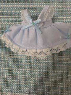 ぬい服 10～13cm 水色 ドレス