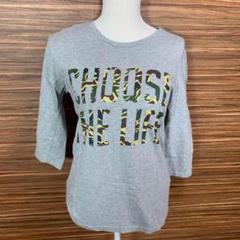 アーバンリサーチ Tシャツ 38サイズ M相当 灰色 グレー 七分 プリント