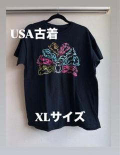 USA古着 イーブイ進化系 Tシャツ ブラック ポケモン キャラクターT
