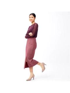 【美品】カットソーナローミディスカート(丈標準82.0～86.0cm)