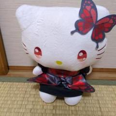 ハローキティ 限定 花と蝶 根付け ストラップ ぬいぐるみ