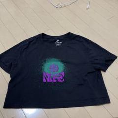 NIKE グラフィックプリント クロップドTシャツ　ブラック