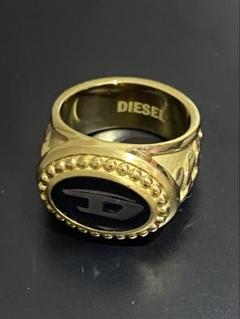 DIESEL 赤 リングボックス Amazon | Diesel メンズ レッドラッカーとシルバーステンレス