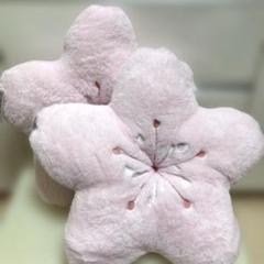 【タグ付】さくら　クッション　２個セット　花　桜　ピンク