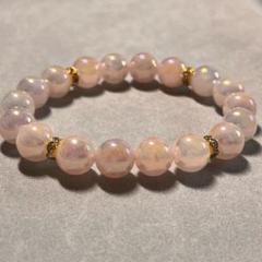 【匿名配送】ローズクォーツ　10mm ブレスレット　天然石ブレスレットのサムネイル