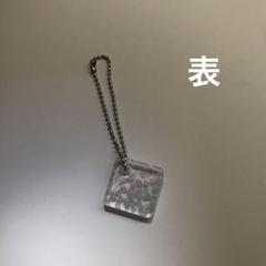 涼しげなストラップ　レジン　ハンドメイド