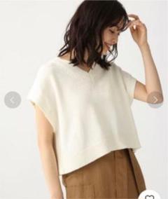 新品☆ apart by lowrys 5GCoAc Vネックベスト☆白