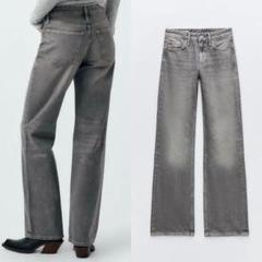 ヒステリックグラマー RAMONES コラボ デニム ブーツカット ワッペン 神シルエット】ZARA 24ss ブーツカット デニム 36サイズ 新品