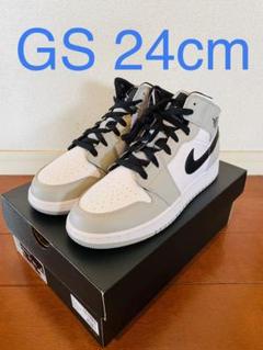 Nike Air Jordan 1 mid Smoke Grey GS 24cm