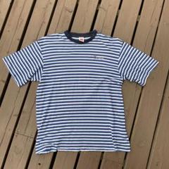 Hanes ボーダー Tシャツ USA製　north calolinaのサムネイル
