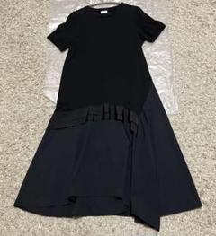 レキサミ REKISAMI size1 Gray 切替ビジュー付ワンピース