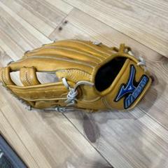 Mizuno プロフェッショナル レザーグローブ イエロー（左利き）
