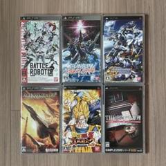 PSP ソフト バトルロボット魂、ガンダム、ドラゴンボールZなど 6本