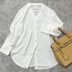 23区/シャツ/コットンリネン/長袖/白/M/ブラウス/極美品✨️/未使用品✨️ 2025年最新】23区 レディース 長袖 シャツ・ブラウスの人気