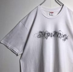 a702【即完売モデル】シュプリーム スモークロゴ センターロゴ 半袖Tシャツ 希少サイズXL】シュプリーム Tシャツ スモーク センターロゴ